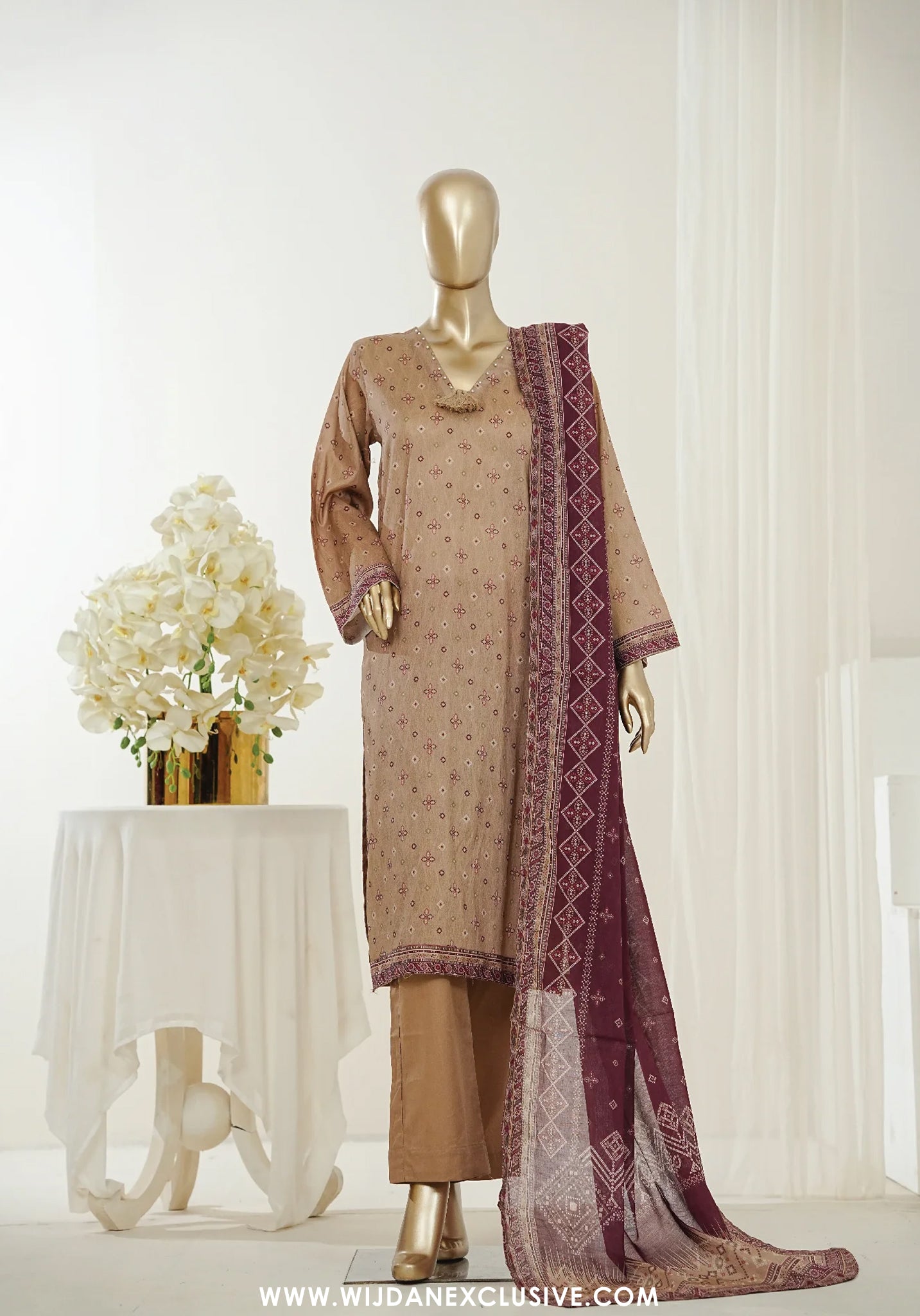 Bin Saeed Stitched Exclusive Printed Lawn Vol-07 Collection – 2026 (D-04)