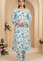 Travel Time by Amna Khadija | 2pc Stitched Printed Lawn Collection - 2026 (D-04)