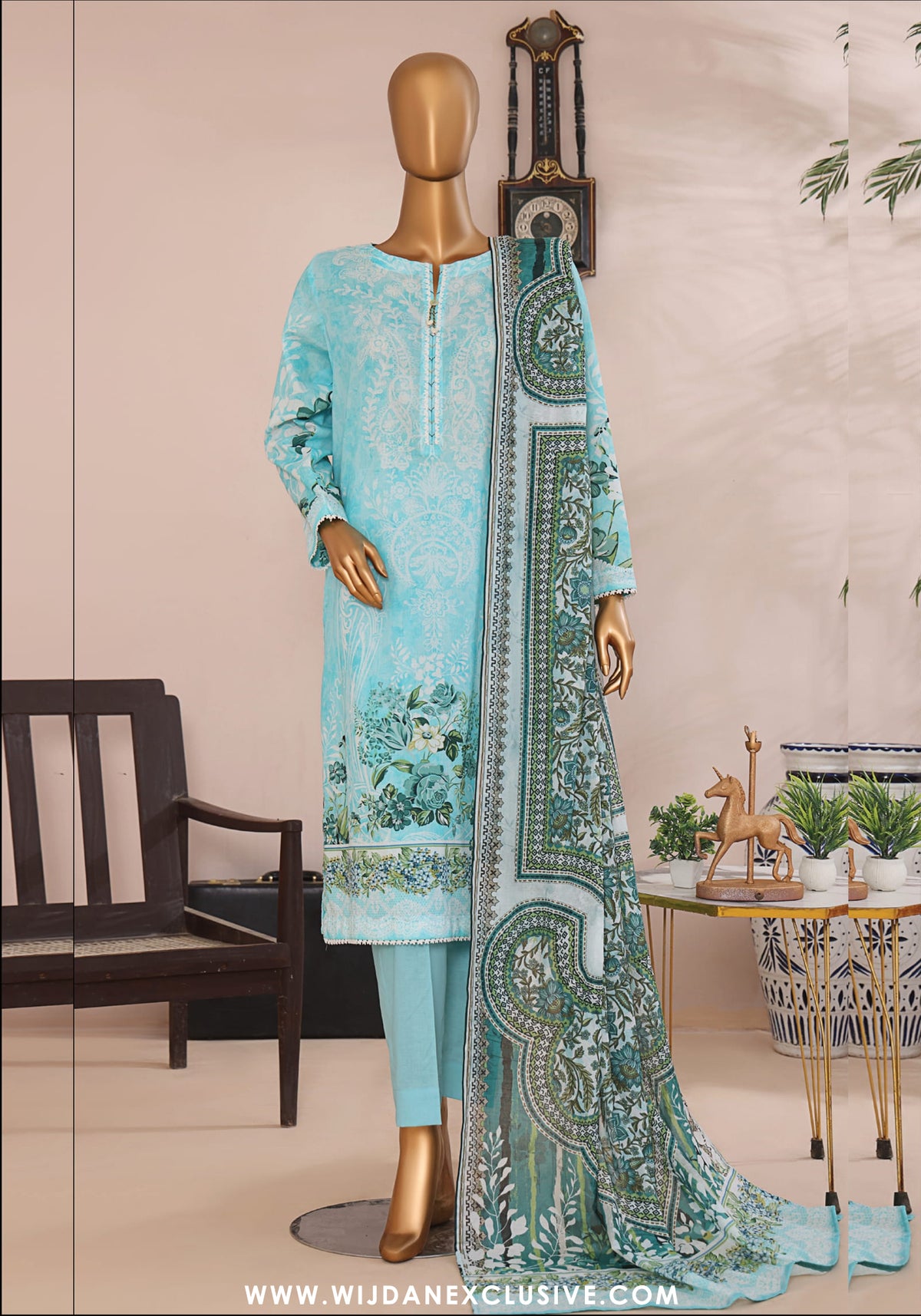 HZ Magic Unstitched Printed Lawn Collection - 2025 Vol-02 MPC-04
