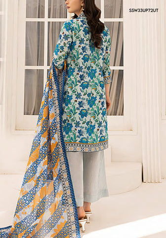 Laira 3Pcs Airjet Digital Printed Lawn Collection'25 by Sana & Sara D-04