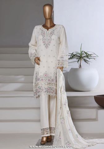 Afsanay by Sadabahar | Stitched Luxury Chiffon Vol-15 Collection - 2025 (CREAM)