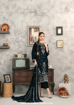 Yaadein by Tawakkal | Unstitched Fancy Heay Emb Velvet Collection - 2026 (D-5938)