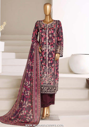 Sadabahar Signature Stitched Embroidered Lawn Collection - 2026 (PURPLE)