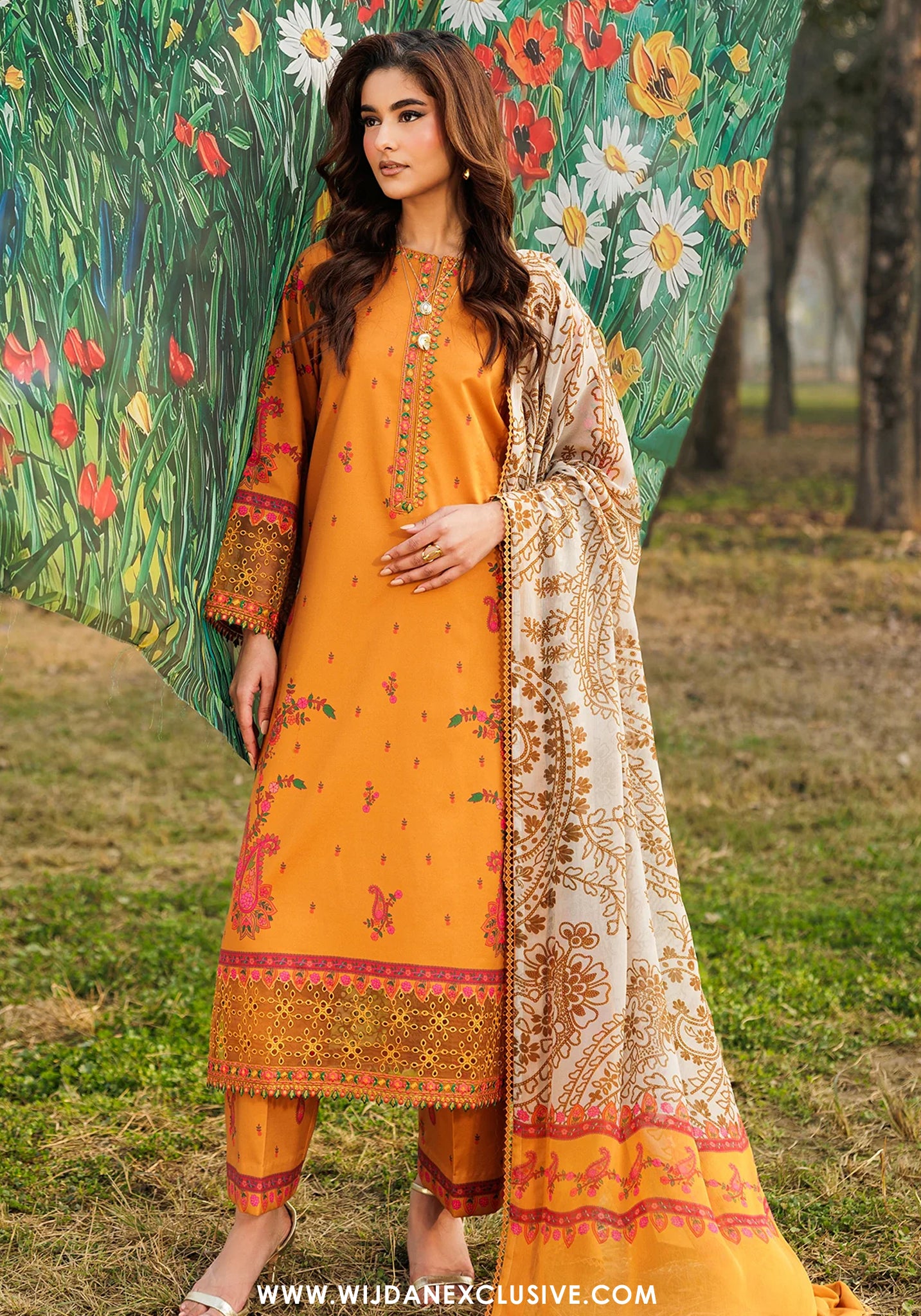 Combination by Charizma | Unstitched Embroidered Lawn Vol-II Collection - 2026 (CC6-14)