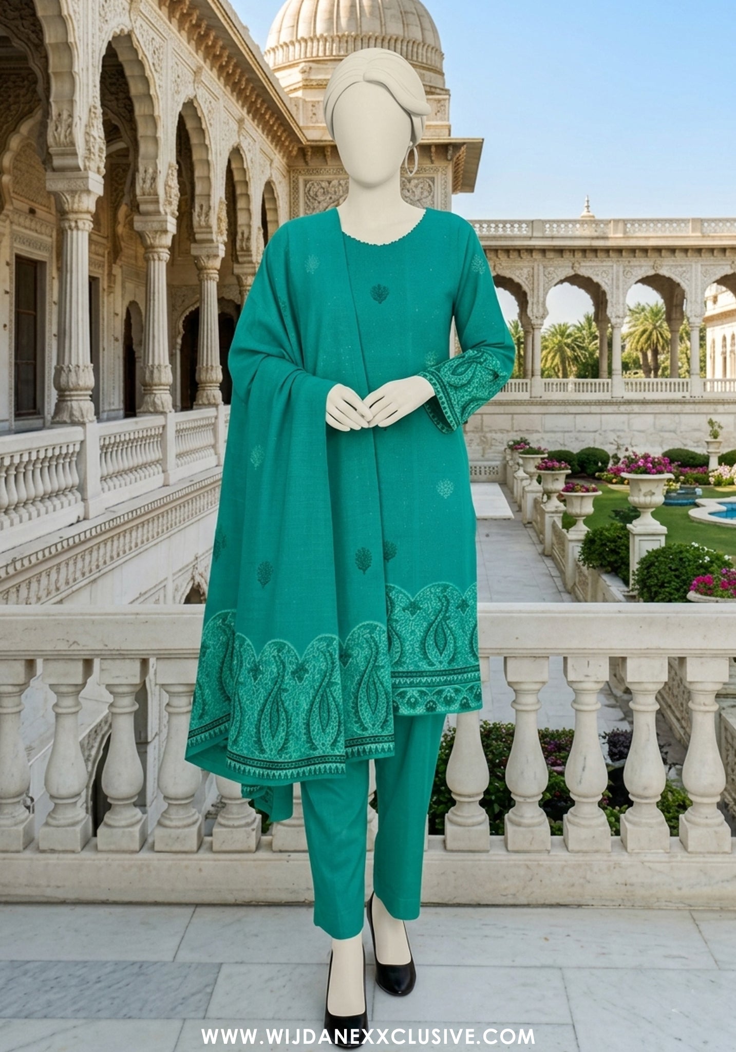 Chashni Broshia Unstitched Lawn Collection by Wijdan (D-04)