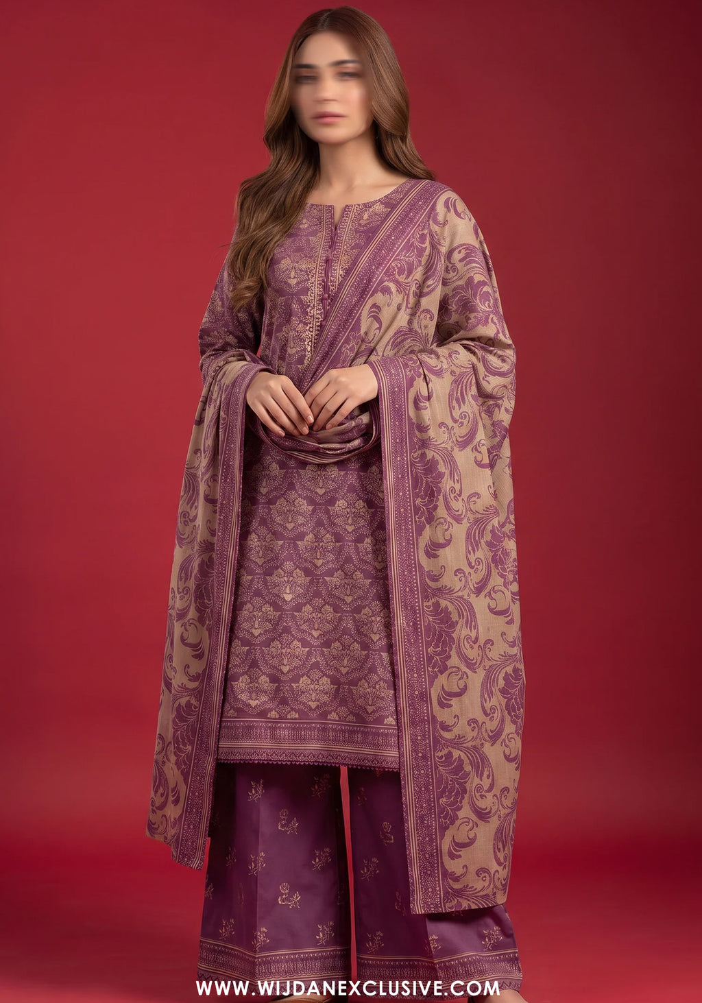 Rang E Bahar by Amna Khadija | Stitched Embroidered Lawn Collection - 2026 (D-04)