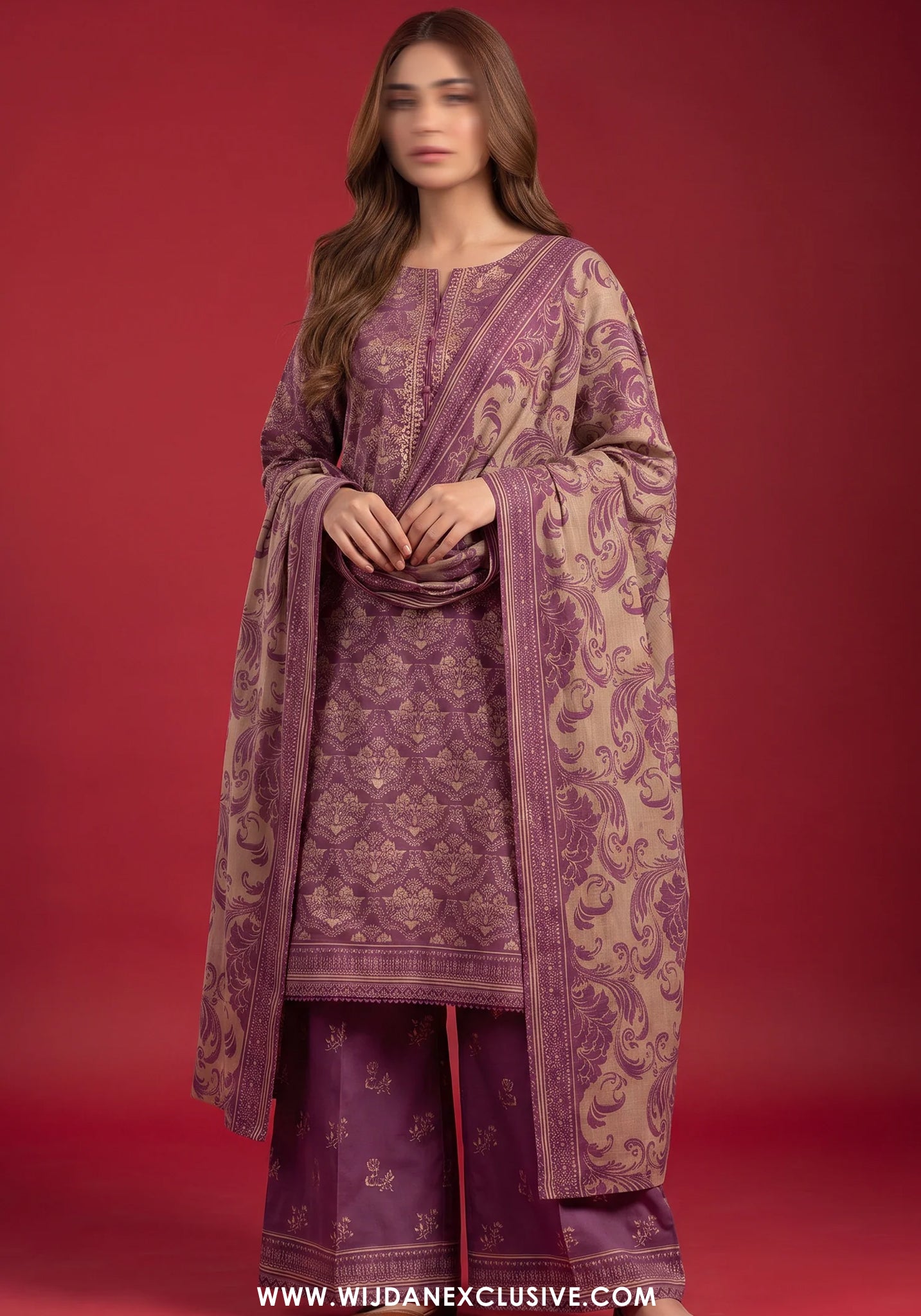 Rang E Bahar by Amna Khadija | Stitched Embroidered Lawn Collection - 2026 (D-04)