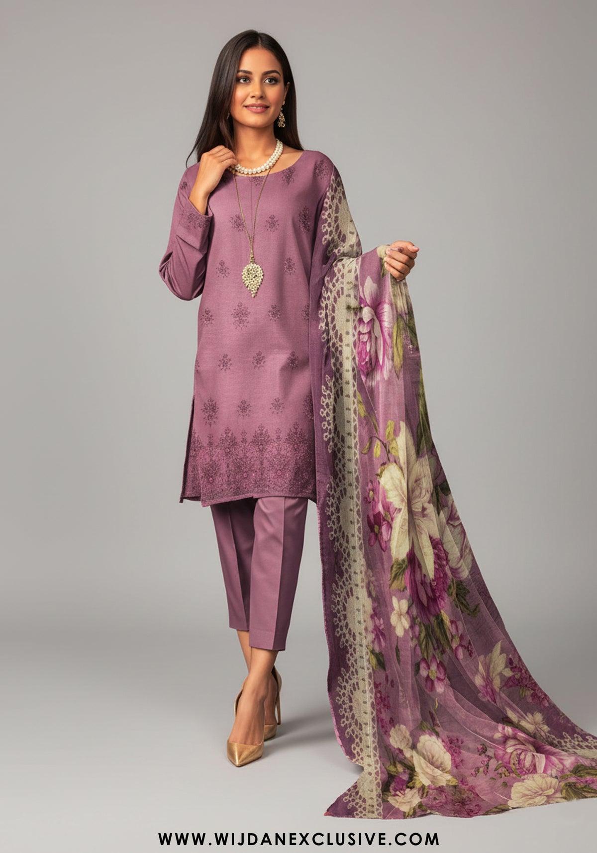 Roshi by Wijdan Unstitched Viscose Winter Collection - 2025 D-04