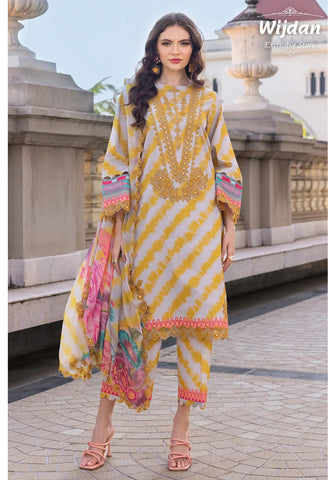 Aghaz-e-Nou Embroidered Lawn Collection'25 Vol-01 by Charizma D-04