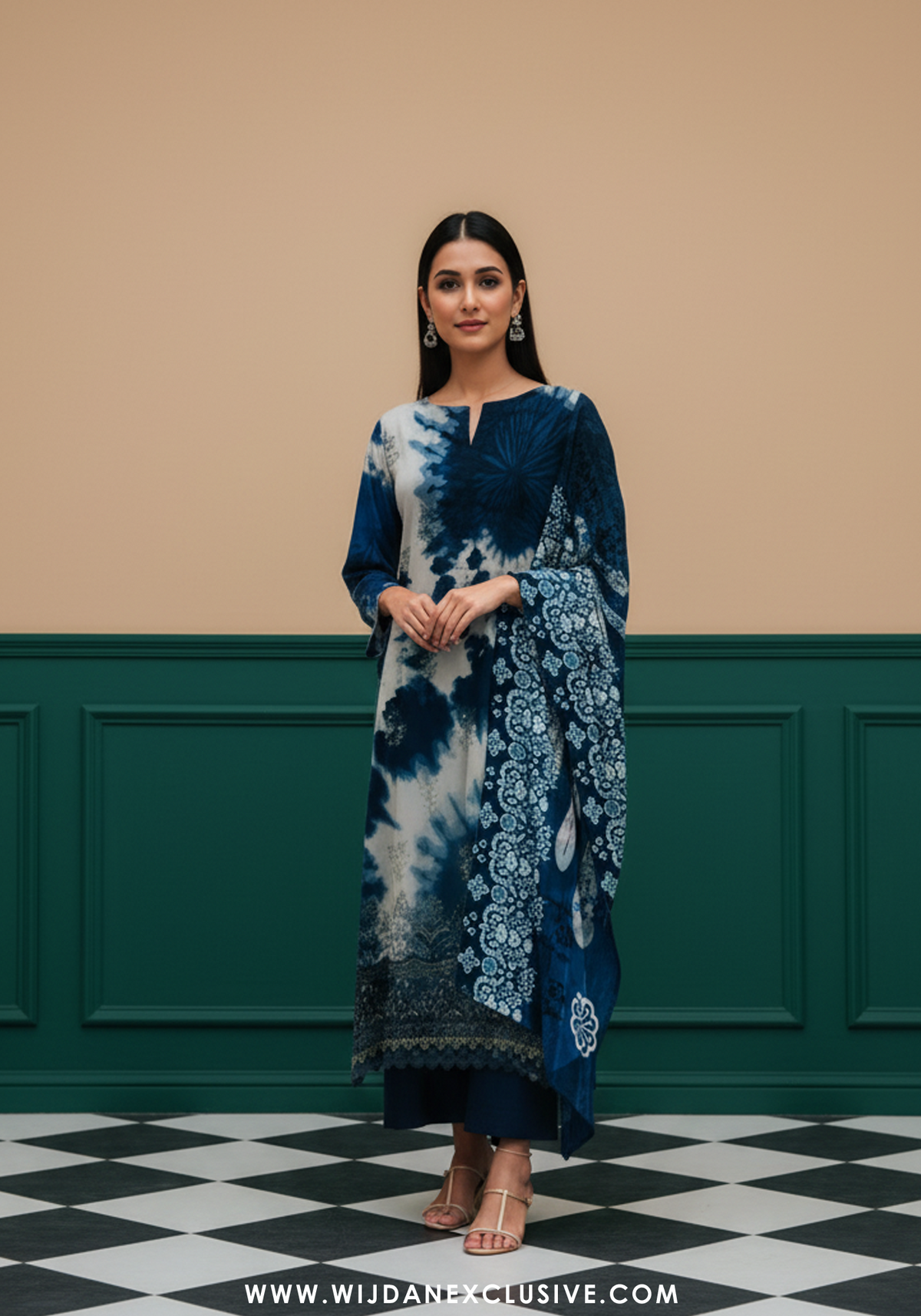 Abrish By Sobia Waseem | Unstitched Doriya Linen Embroidered Collection - 2025 D-04