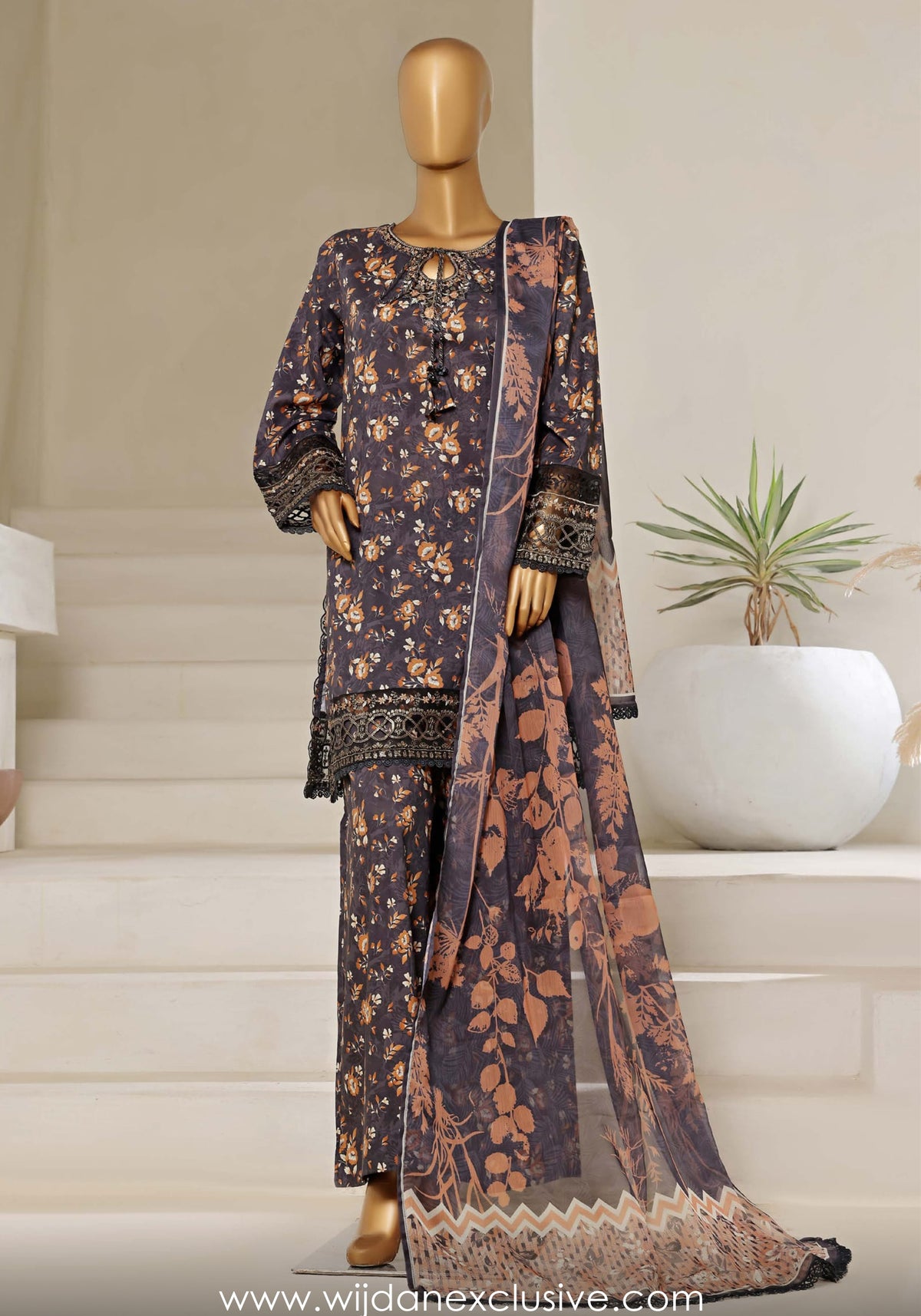 Malika Embroidered Festive Collection'25 Vol-04 by Sadabahar D-04