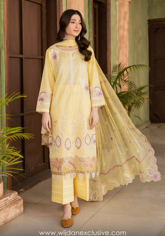 Abisha Un-Stitched Luxury Lawn Collection'25 D-04