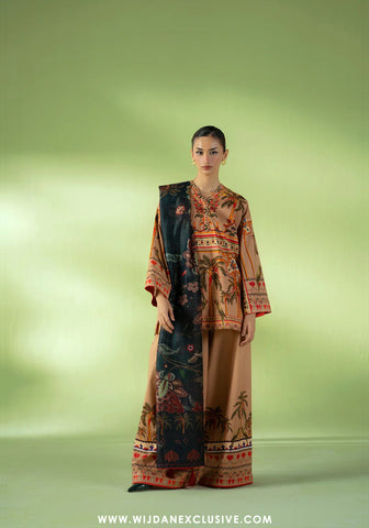 Joolie Prints Unstitched Cambric Collection - 2025 by Saira Rizwan (GOLDEN HOUR)