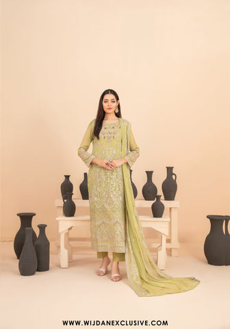 Saiyaara by Tawakkal | Semi-Stitched Fancy Embroidered Chiffon Collection - 2025 D-4228