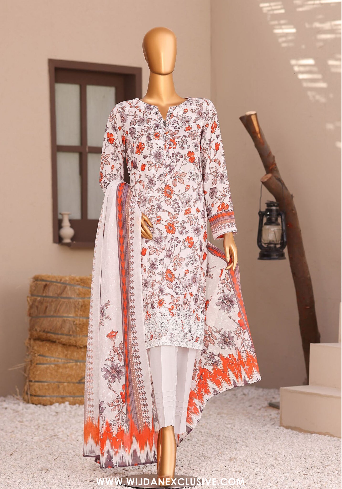 Elite by HZ Textile | Unstitched Embroidered Lawn Collection - 2026 (EC-1288)