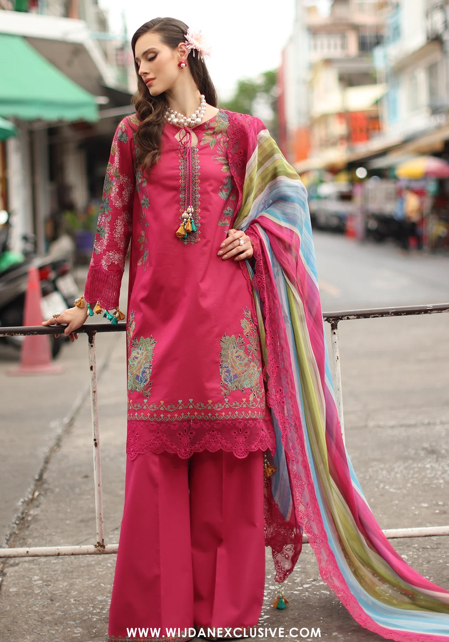 Charizma Signature Unstitched Embroidered Lawn Vol-01 Collection - 2026 (CS6-04)