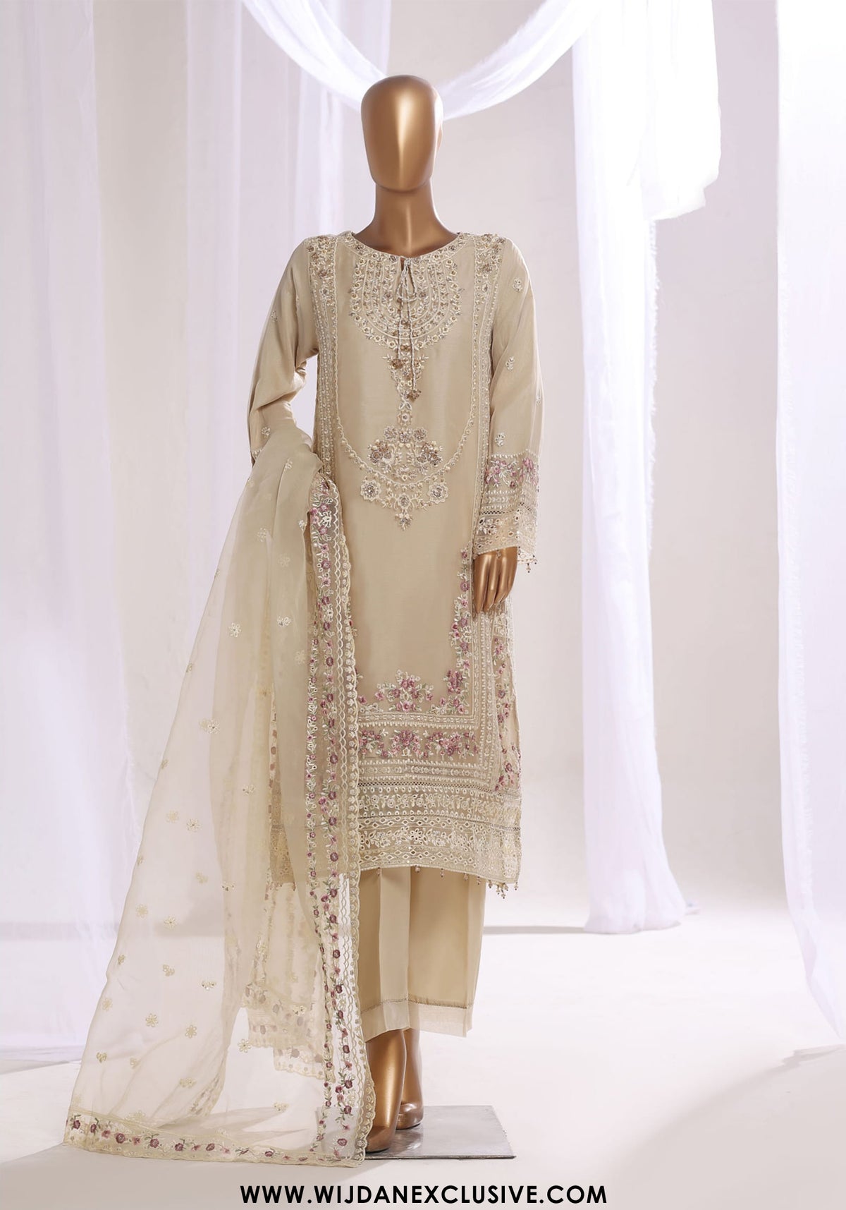 Mahpara by Sadabahar | Stitched Festive Embroidered Organza Vol-01 Collection - 2025 (SKIN)