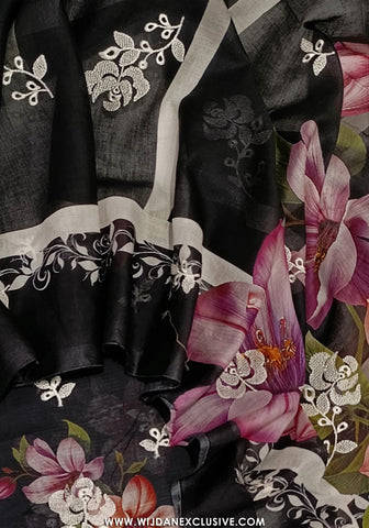 Naskani Embroidered Unstitched Lawn Vol-01 Collection - 2026 D-04