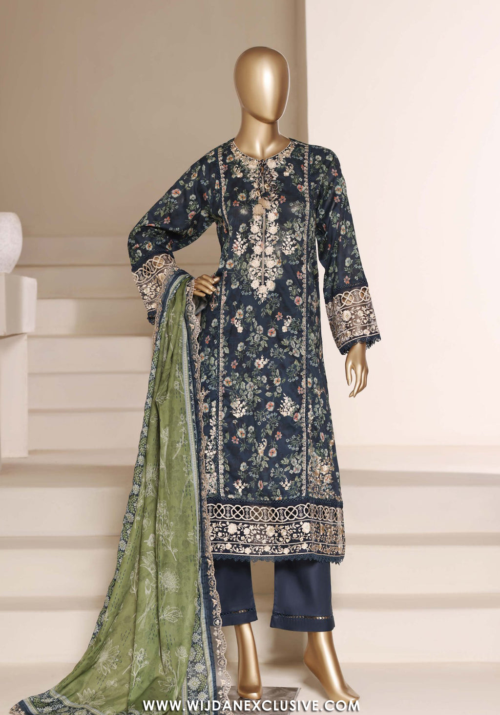 Sadabahar Signature Stitched Embroidered Lawn Vol-II Collection - 2026 (D-04)