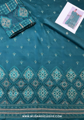 Rahat 3PC Unstitched Fancy Lawn - 2025 by Wijdan D-04