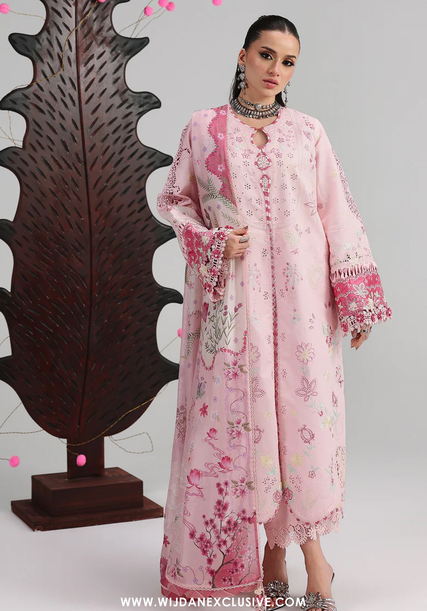 Qalamkar Unstitched Embroidered Festive Lawn Collection - 2026 (NORAH)