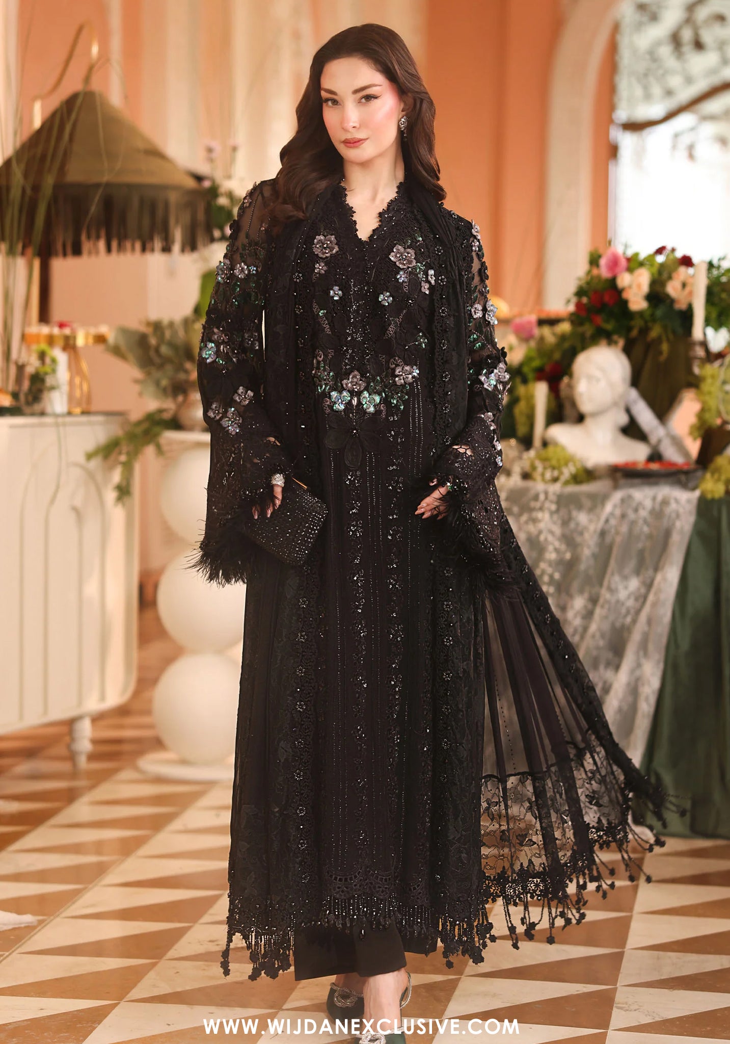 Royale Tea Affair by Maria.B | Unstitched Chiffon Formal Collection - 2026 (D-04)