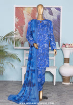 HZ Linen Wintry Unstitched 3PC Printed Collection - 2025 LWP-1311