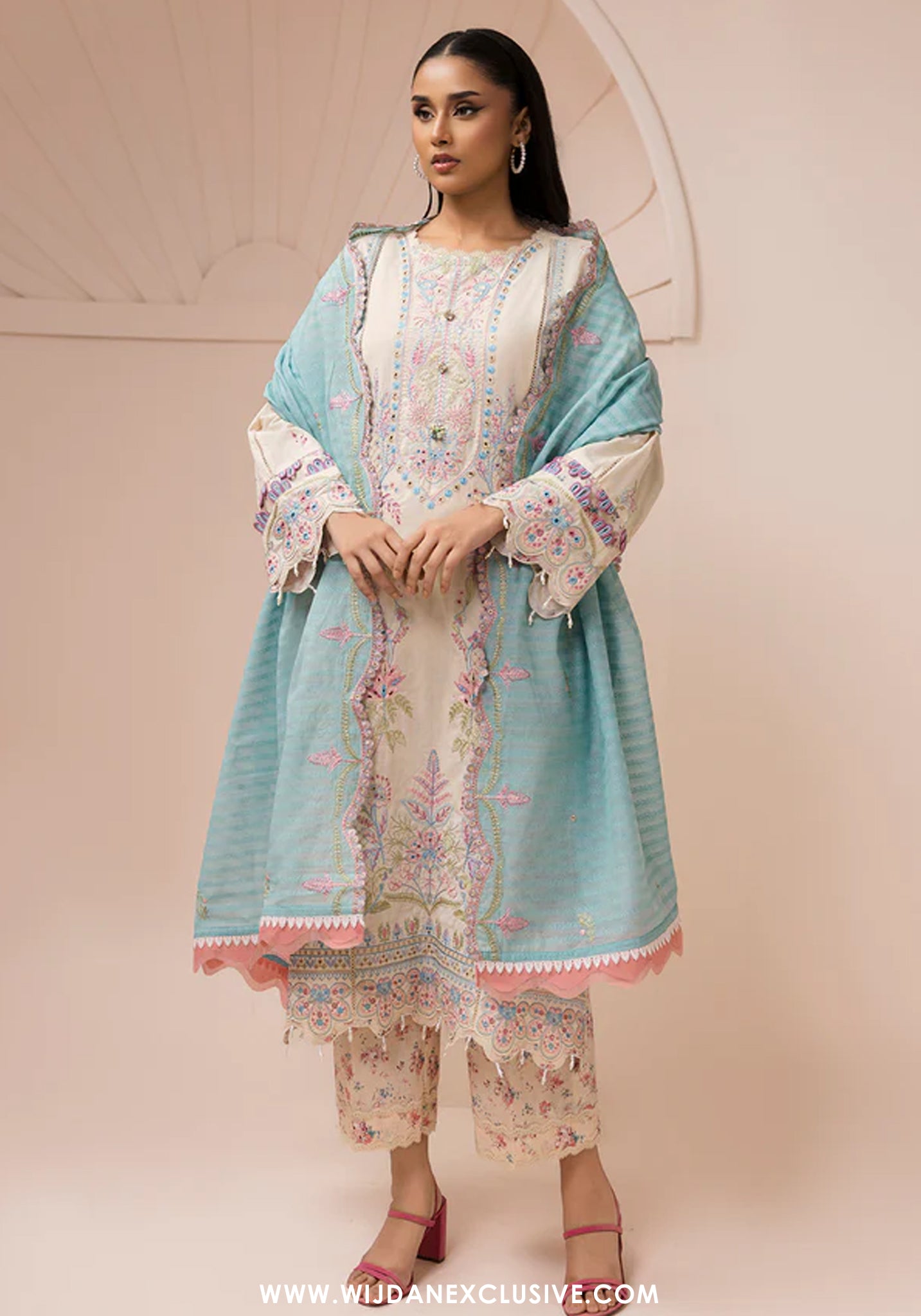 Zellbury Unstitched 3pc Embroidered Lawn Collection - 2026 (WUS-26E-0453)