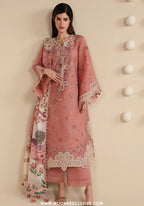 Iris by Jazmin | Unstitched Embroidered Luxury Lawn Collection - 2026 (D-04)