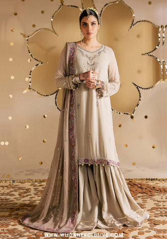 Nureh Mukeshkari Unstitched Embroidered Mukesh Chiffon Collection - 2025 MK-17