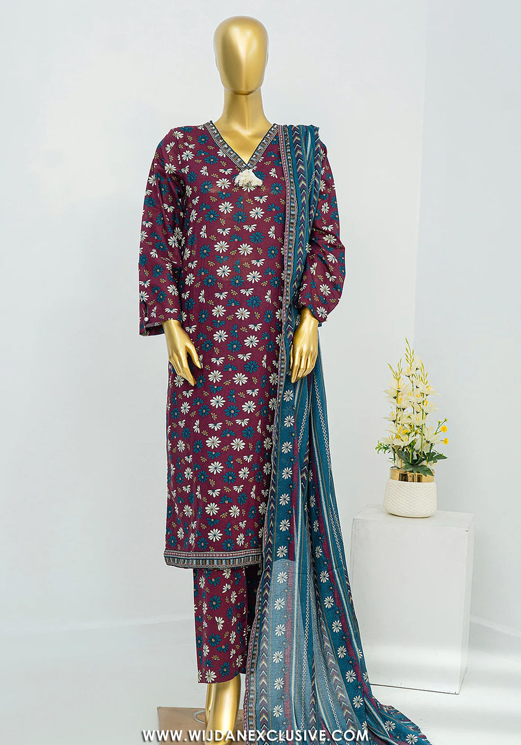 Bin Saeed Stitched Exclusive Printed Lawn Vol-10 Collection – 2026 (D-04)