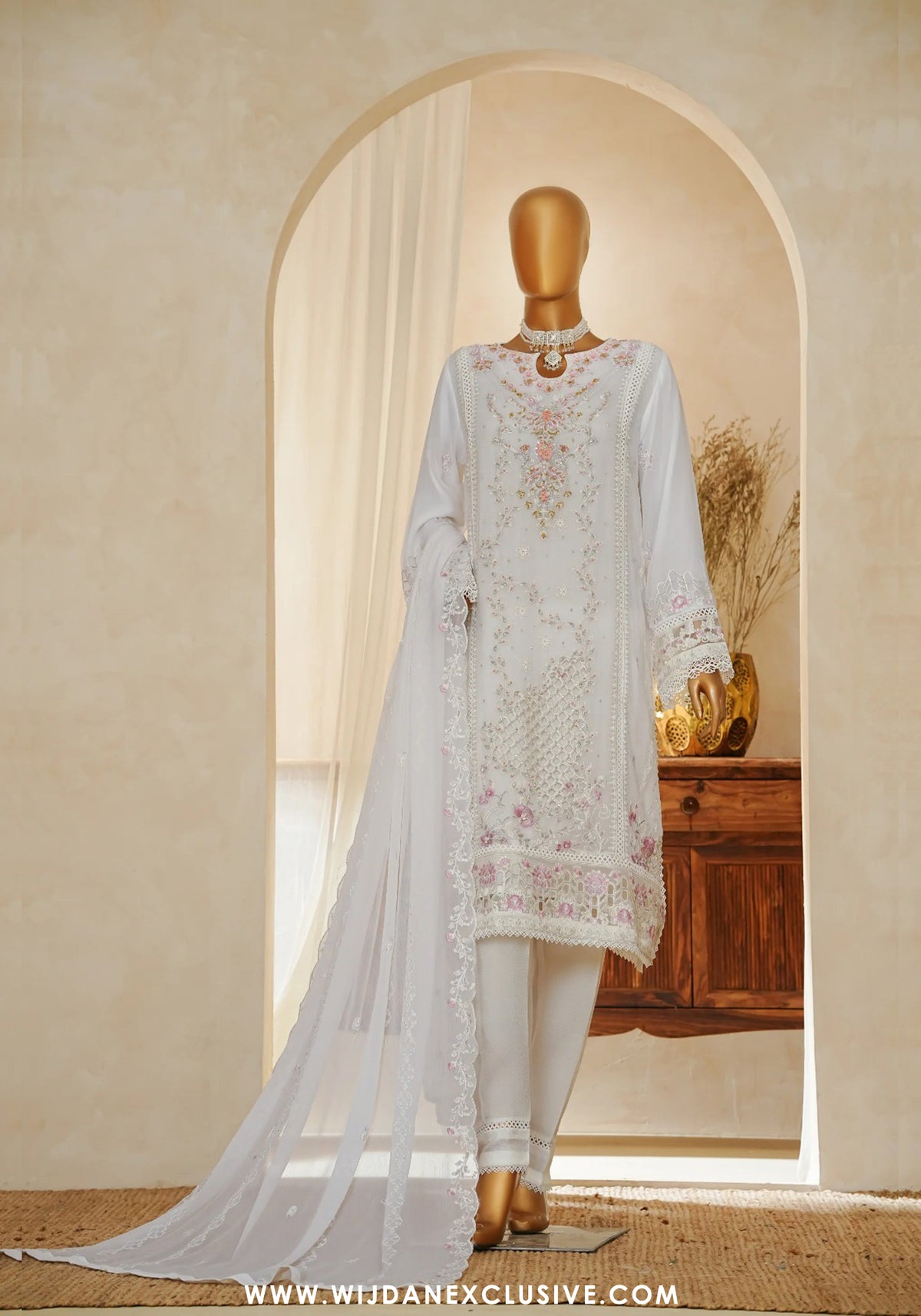 Maria Fabrics Pehzaan Stitched Formal Chiffon Collection - 2025 (NOORAIN)