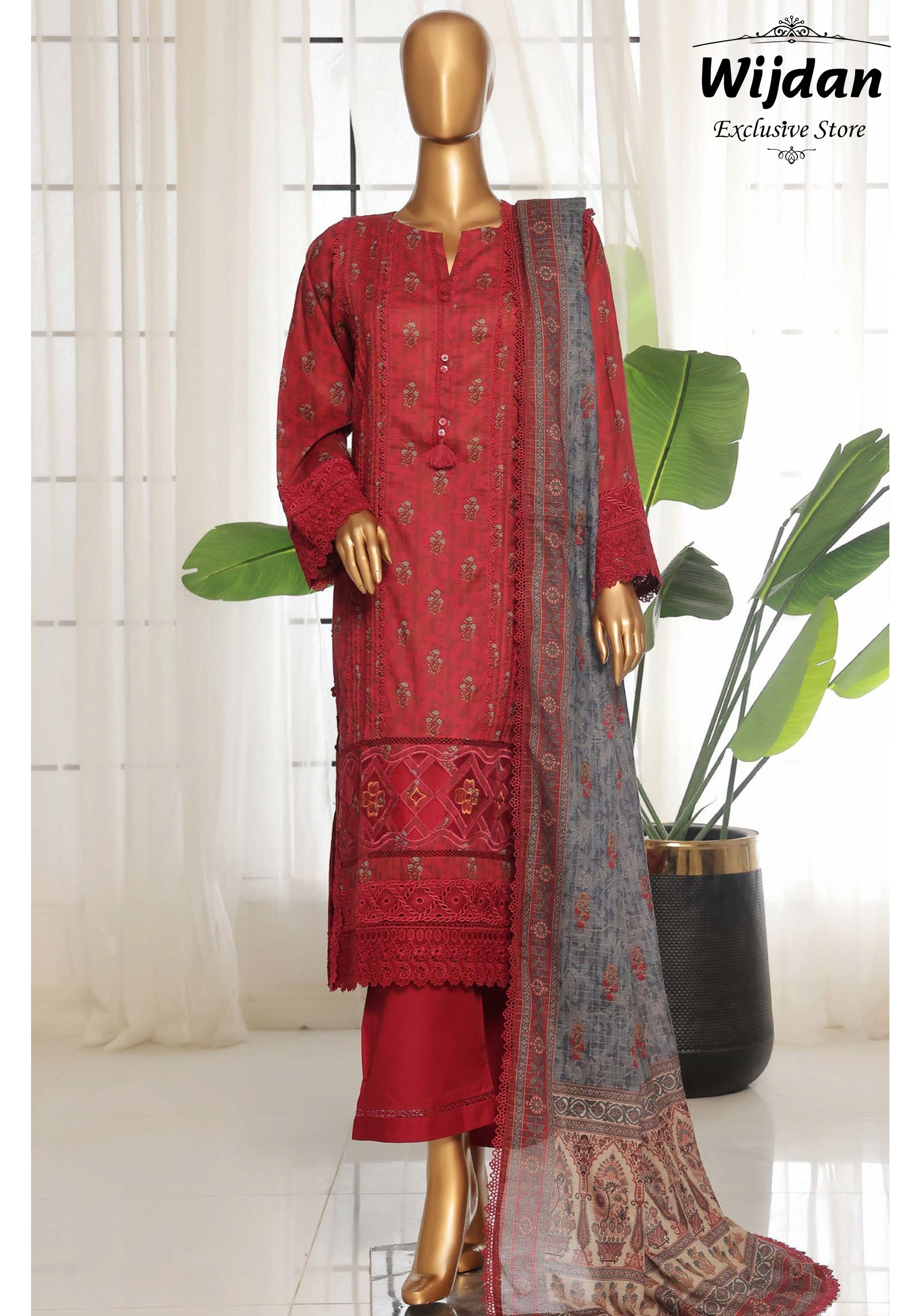 Rania Printed Embroidered Pret Lawn Collection'25 Vol-02 by Sadabahar D-04