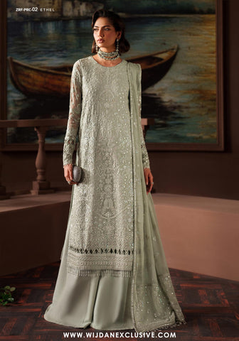 Zarif Unstitched Premium Chiffon Collection - 2025 ZRF-02-ETHEL