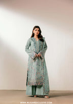 Florent Unstitched Embroidered Luxe Silk Formal Collecttion - 2026 (EMERAUDE)