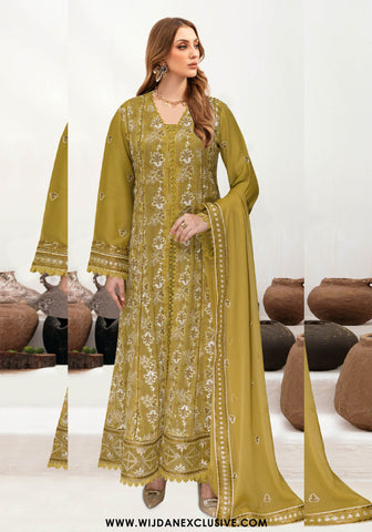 Wijdan Semi-Stitched Luxury Chiffon Collection – 2025 WB-529