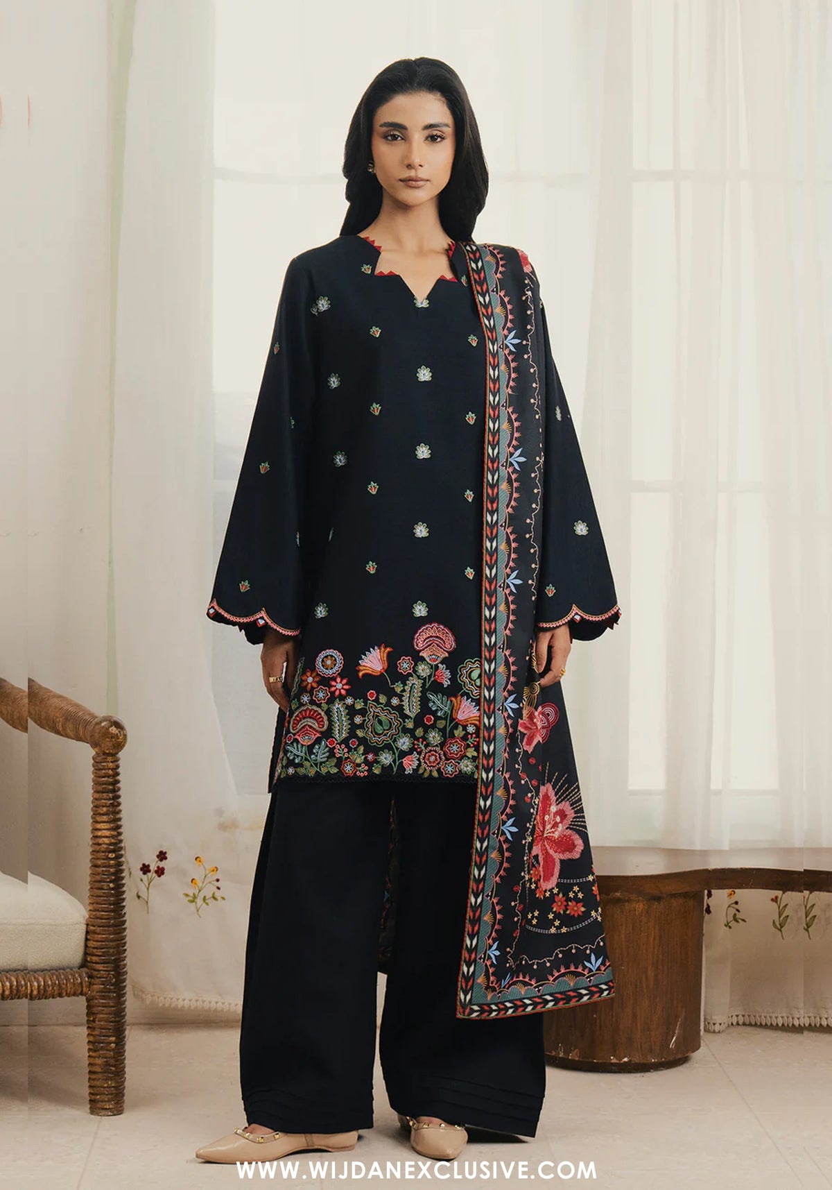 Serán Unstitched Embroidered Winter Collection - 2025 (NYTHEA)