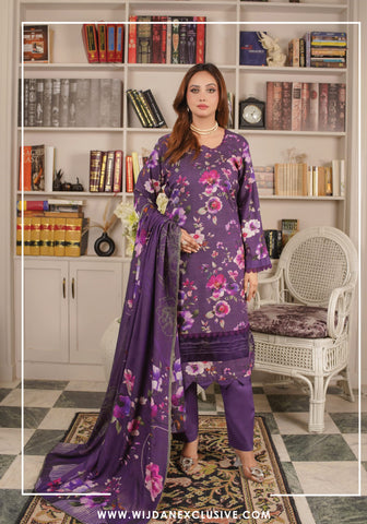 Sephora Unstitched Leather Zari Printed Collection - 2025 Series-V D-04