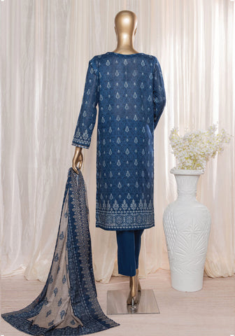 Rimjhim Printed Embroidered Lawn Collection'24 by HZ Textiles D-04