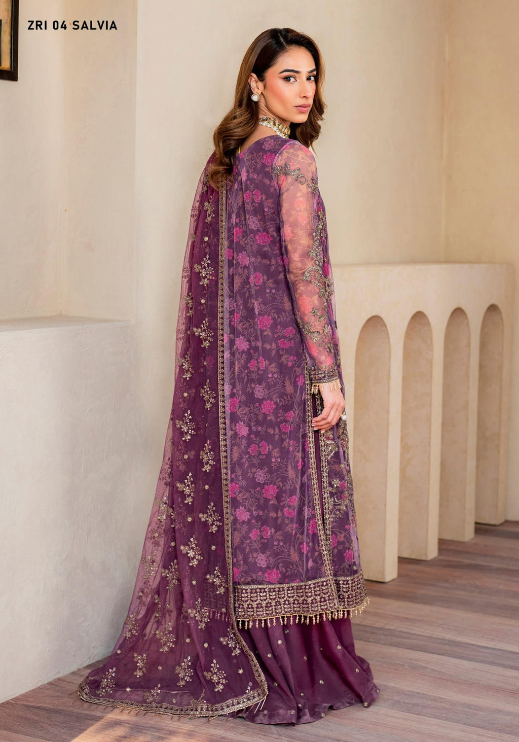 Iris Stitched Printed Embroidered Edit by Zarif ZRI-04