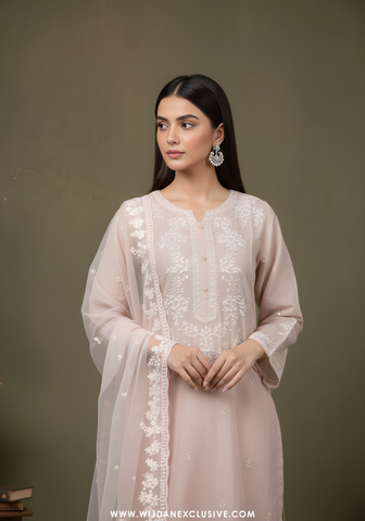 Mohar by Wijdan | Stitched Embroidered Rawsilk Collection - 2025 (BLUSH POEM)