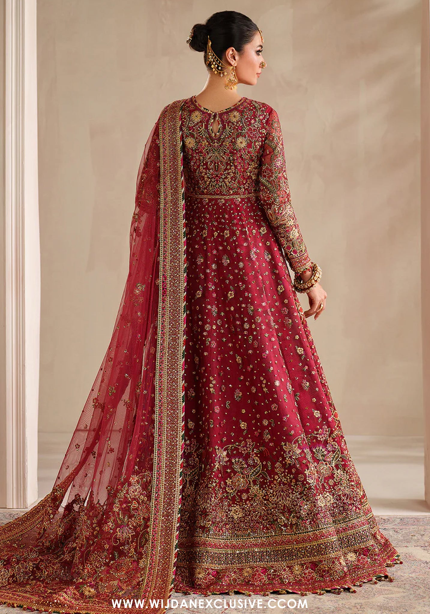 Baroque Unstitched Embroidered Chiffon Silk Collection UF-4370
