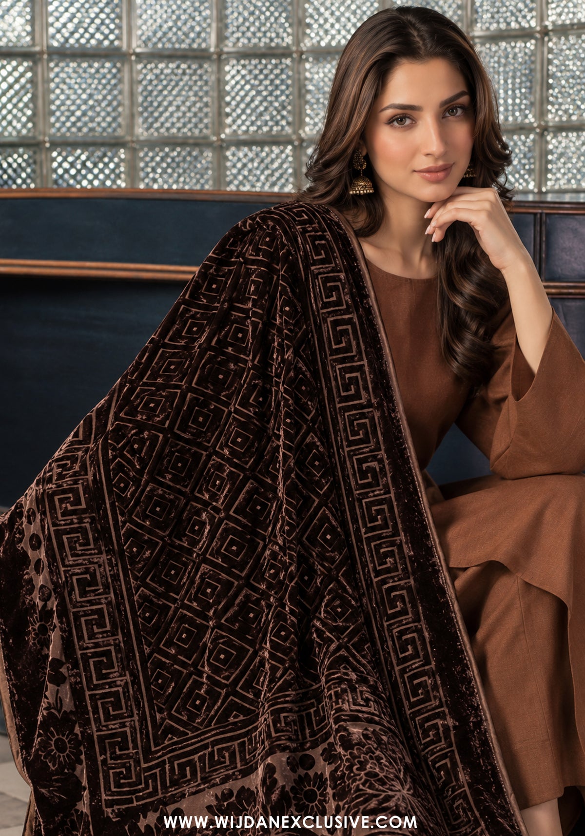 Raagni by Wijdan | Unstitched Palachi Shawl Collection - 2026 (D-04)