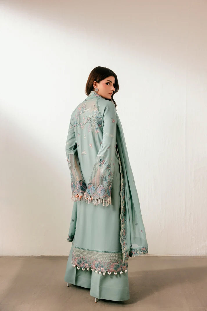 Florent Unstitched Embroidered Luxe Silk Formal Collecttion - 2026 (EMERAUDE)