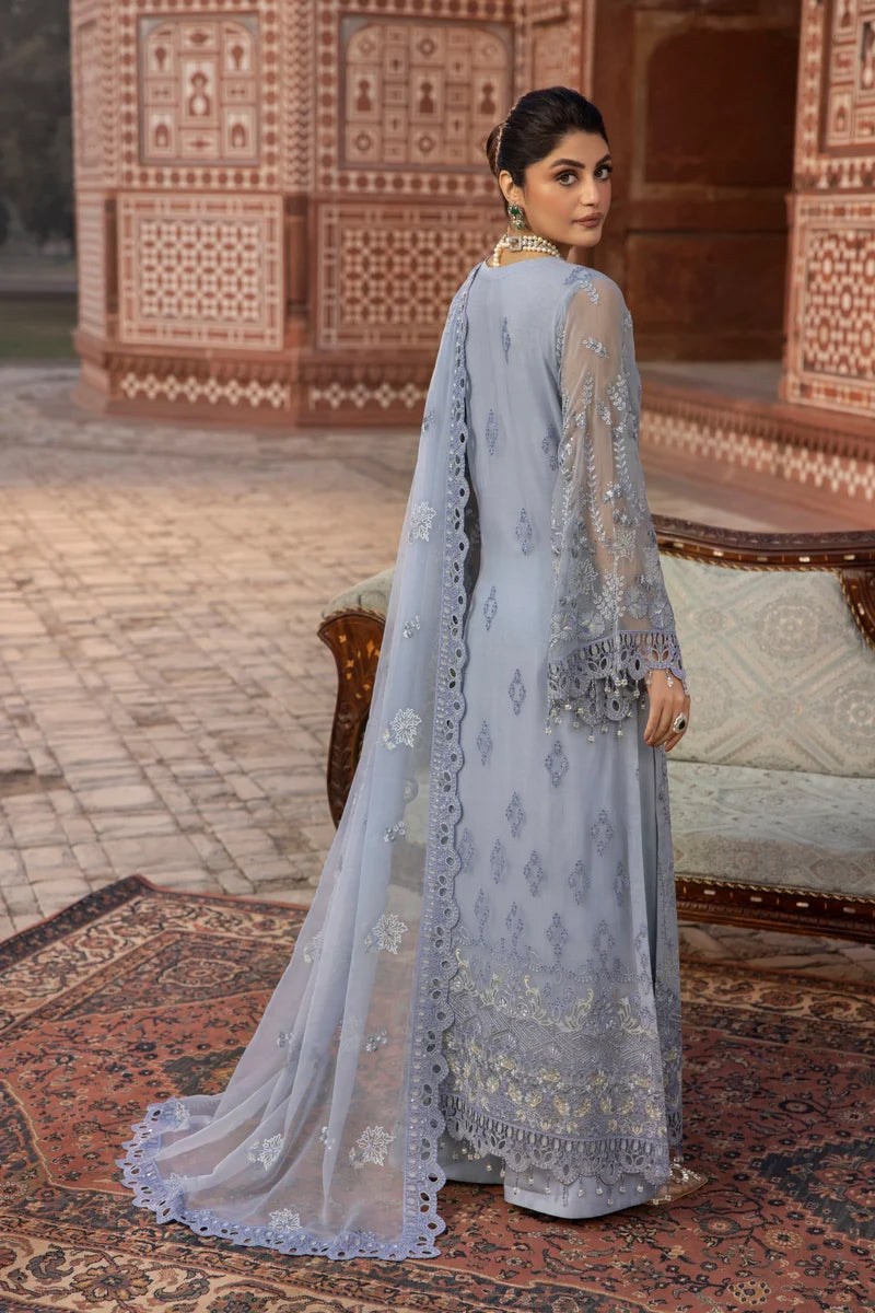 Lavish Premium Ustitched Embroidered Chiffon Formal Collection - 2026 (BLUE HAZE)
