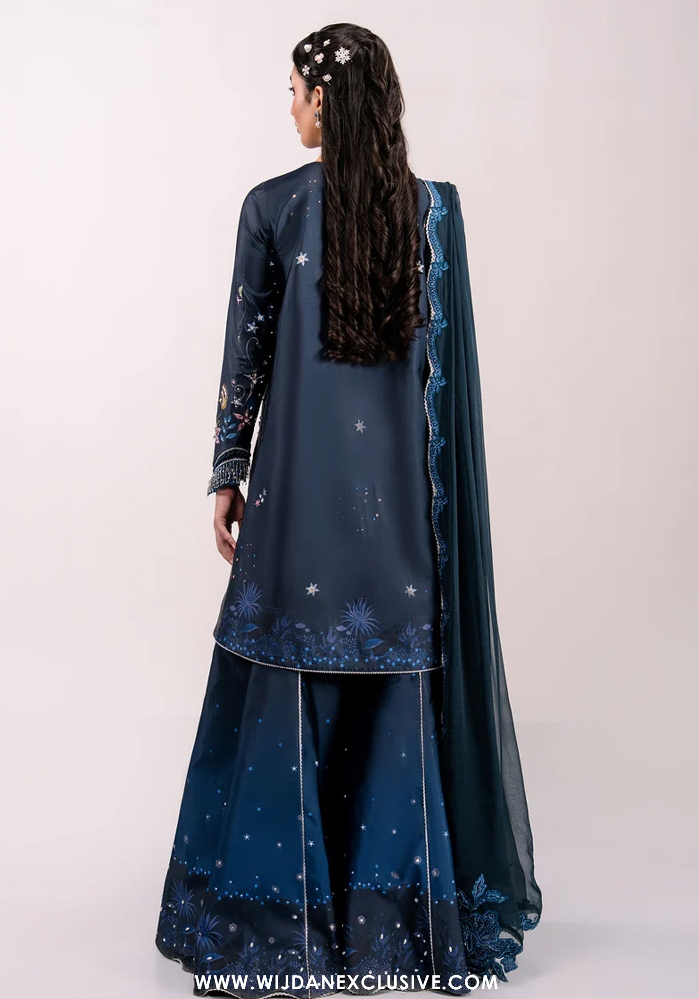 Luxe by Qalamkar | Unstitched Embroidered Silk Formal Collection - 2026 (NERINA)