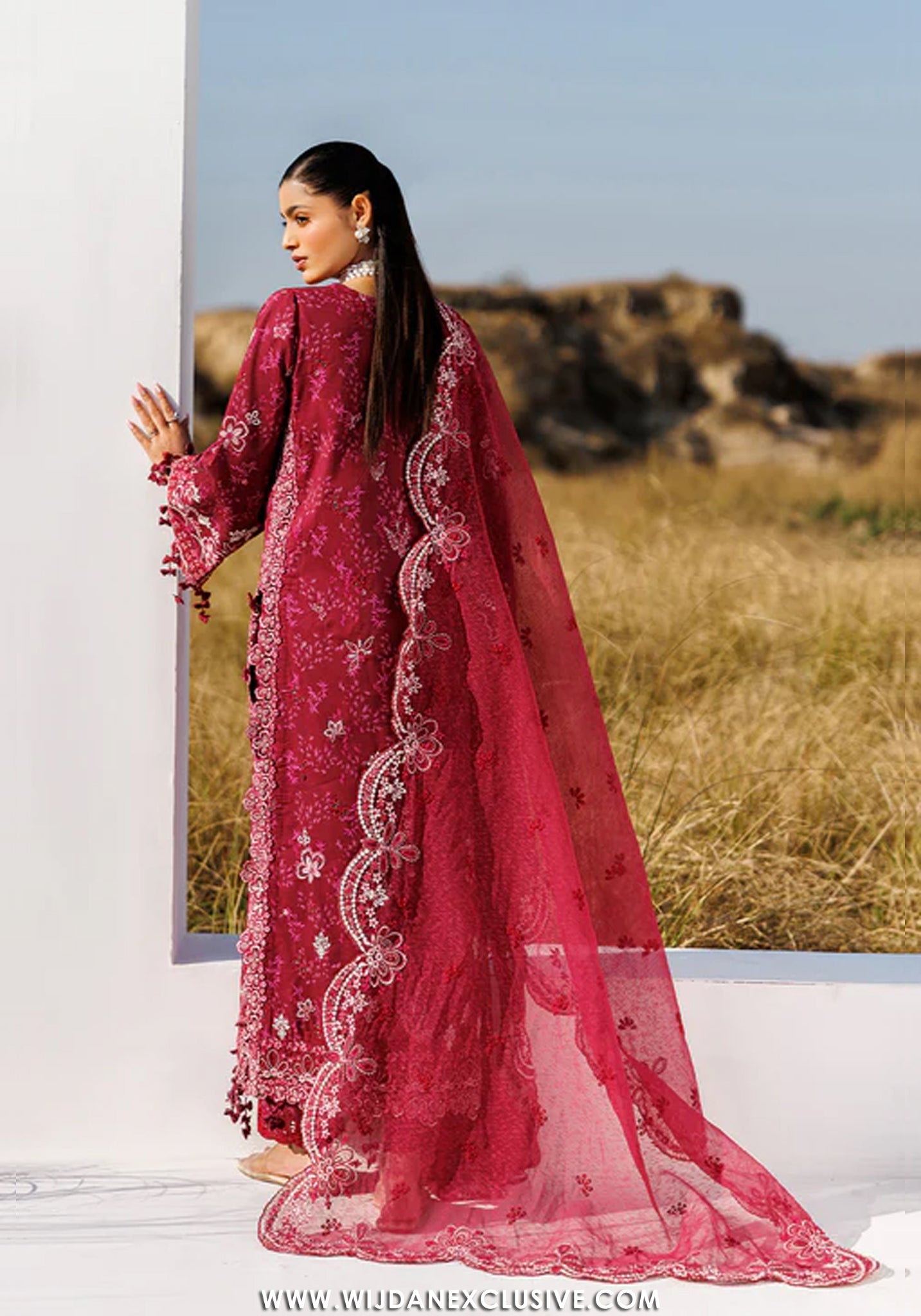 Sunlit Groove by Emaan Adeel | Unstitched Luxury Lawn Collection - 2026 (RADIANT ROSE)