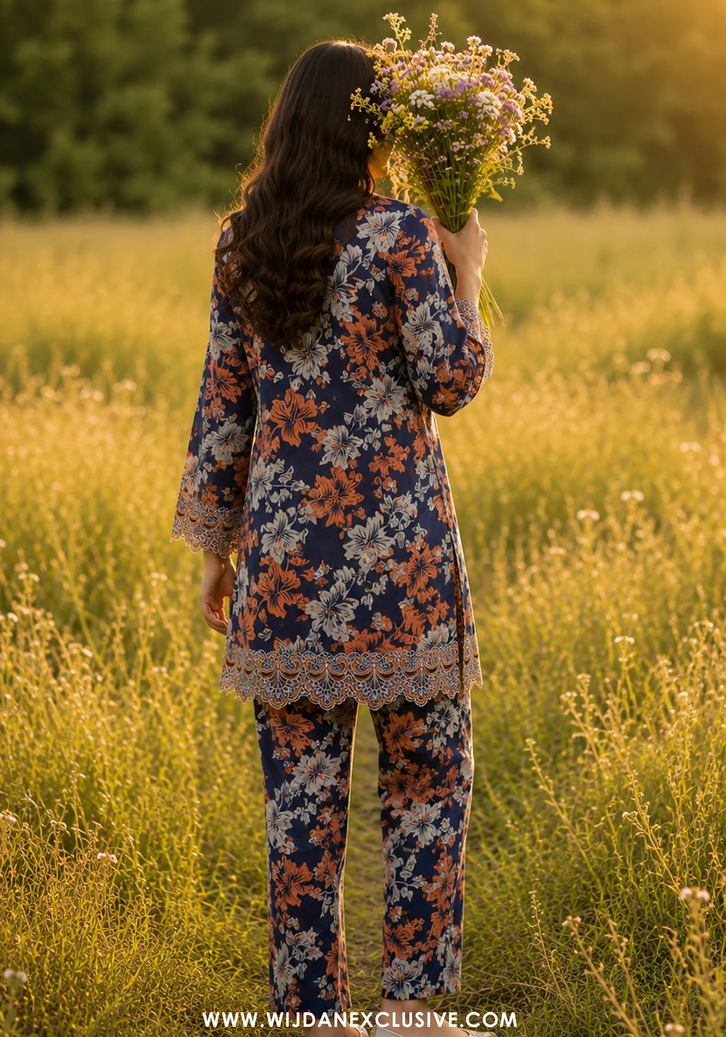 Summer Essentials by Amna khadija | 2pc Emb Co-ords Set Collection'26 (D-04)
