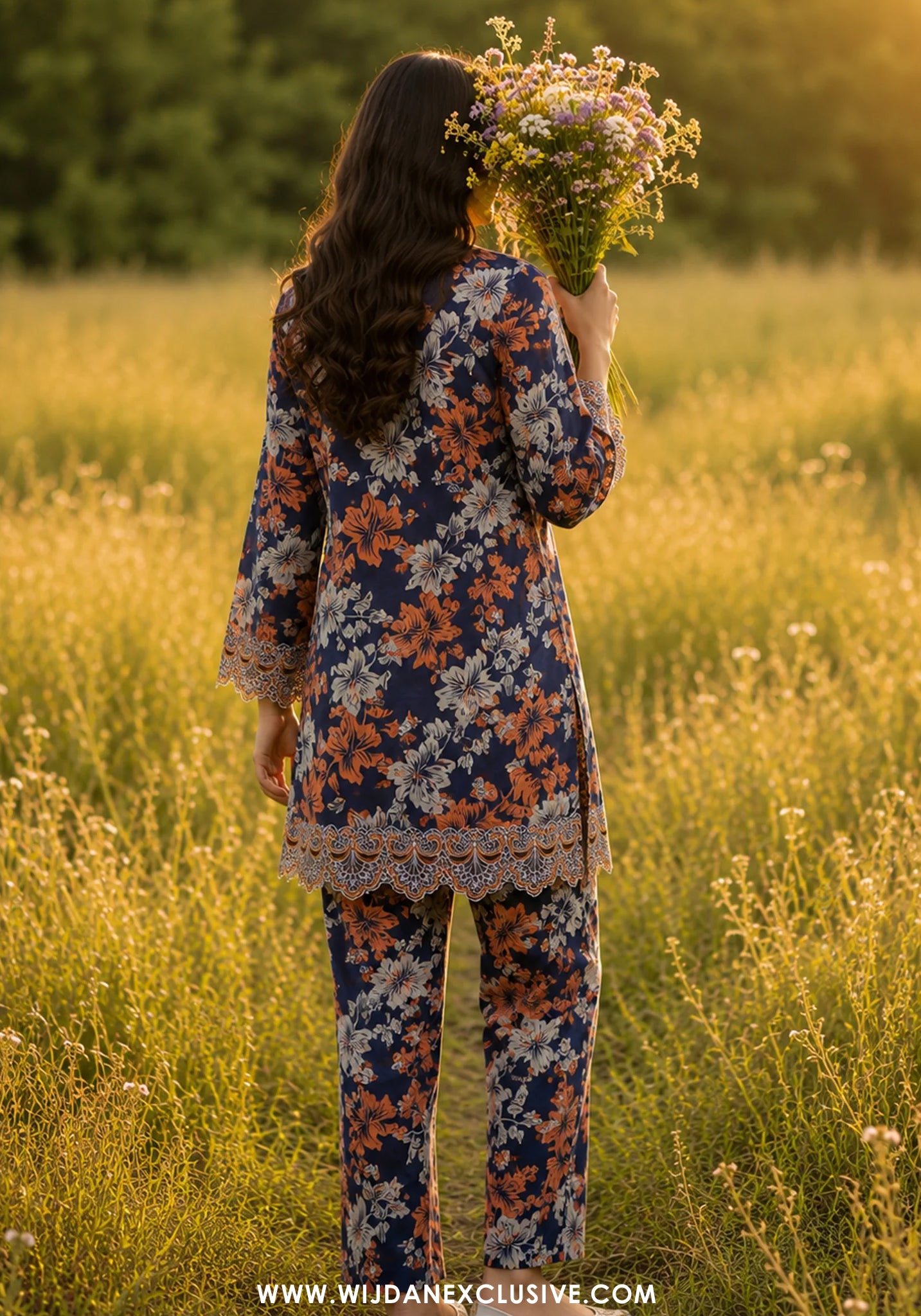 Summer Essentials by Amna khadija | 2pc Emb Co-ords Set Collection'26 (D-04)
