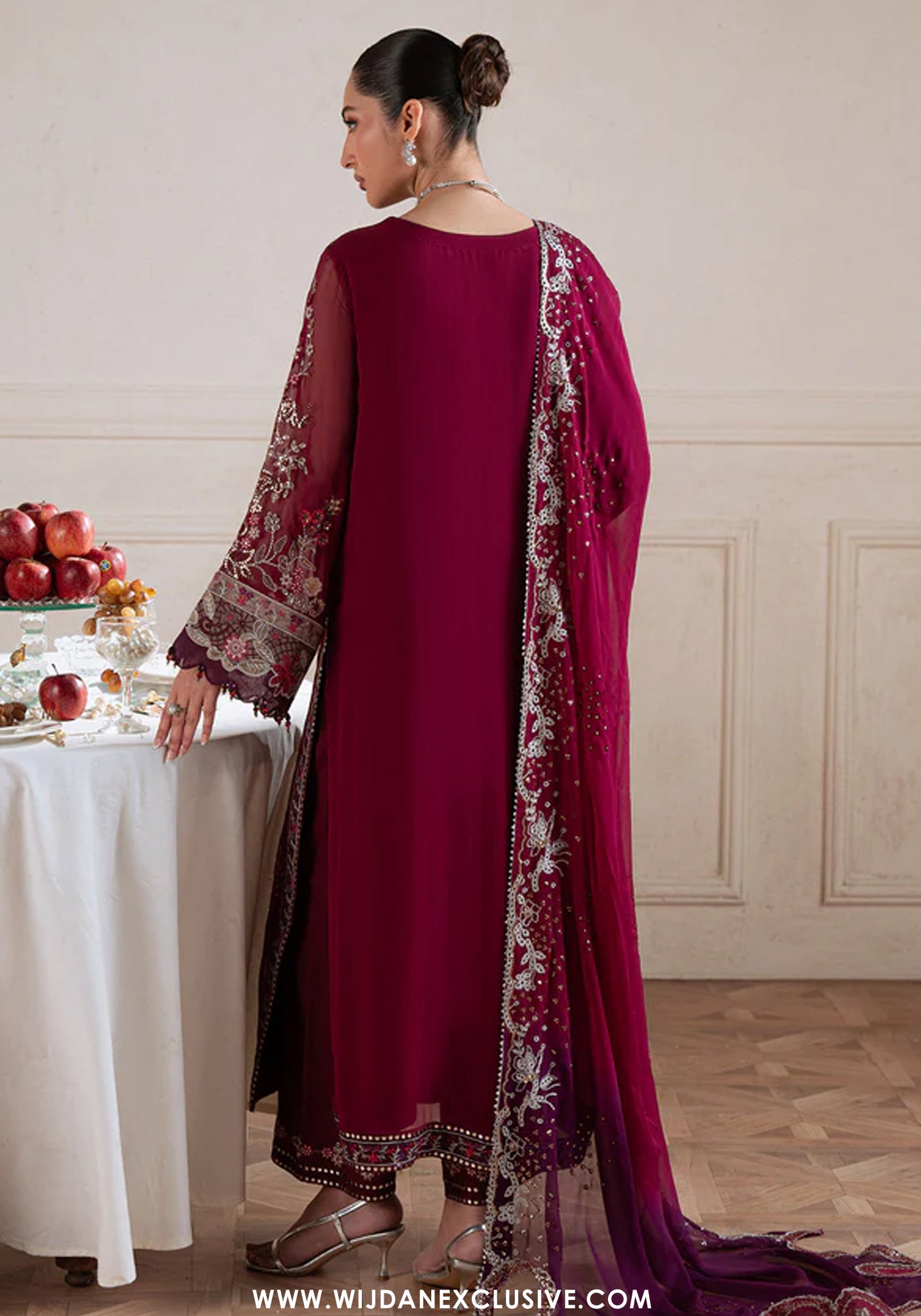 Amaya by Nureh  | Unstitched Embroidered Luxury Formal Chiffon Collection - 2026 (AM-40)